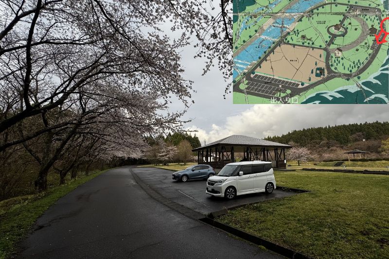 奈曽川河川公園キャンプ場　サイト解説７