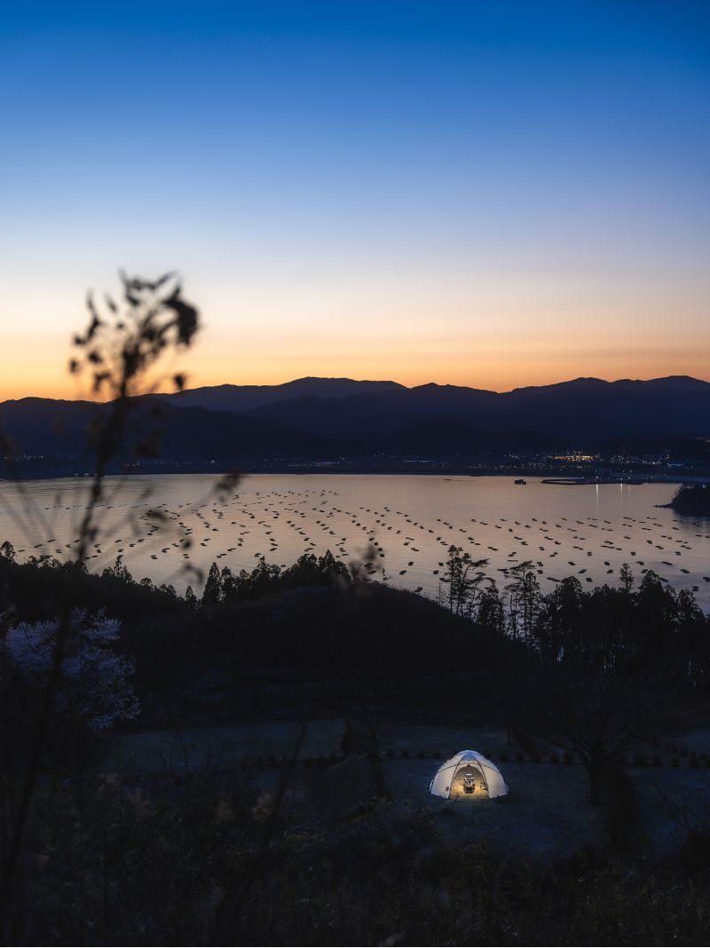 Snow Peak 陸前高田キャンプフィールド　絶景　夕焼け　まとめ２