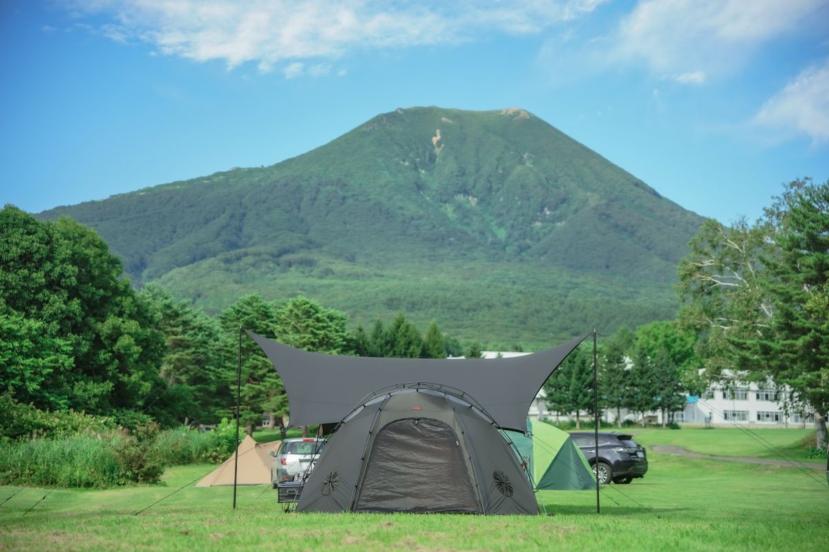 岩木山青少年スポーツセンター　キャンプ場　景色　オリソン　幕男　岩木山
