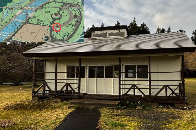 奈曽川河川公園キャンプ場　管理棟　外観