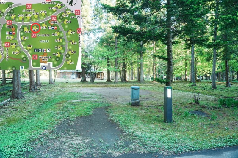 北欧の杜オートキャンプ場　オートサイト　C１１