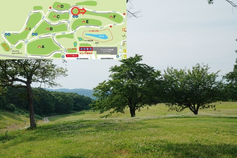snowpeak headquarters campfield（スノーピーク ヘッドクォーターズ）　フリーサイトF　解説３