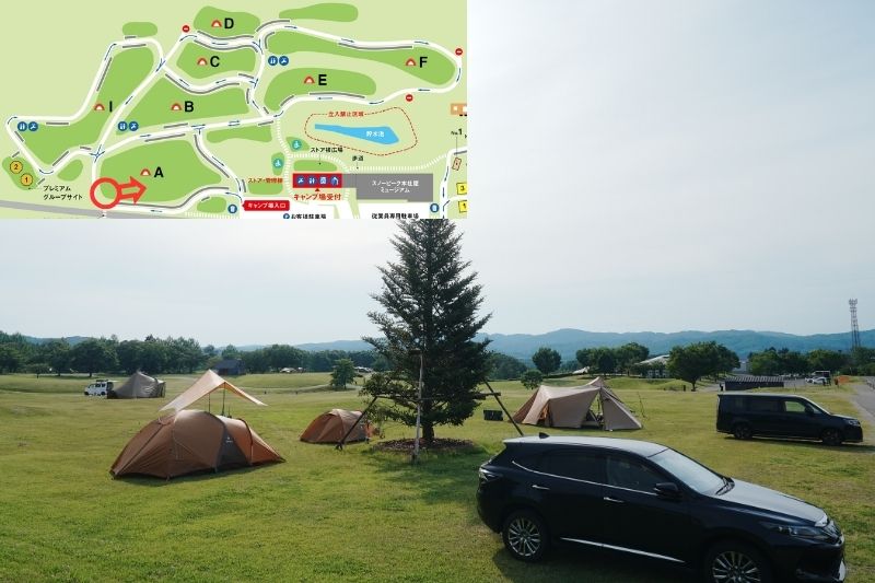 snowpeak headquarters campfield（スノーピーク ヘッドクォーターズ）　フリーサイトA　解説８