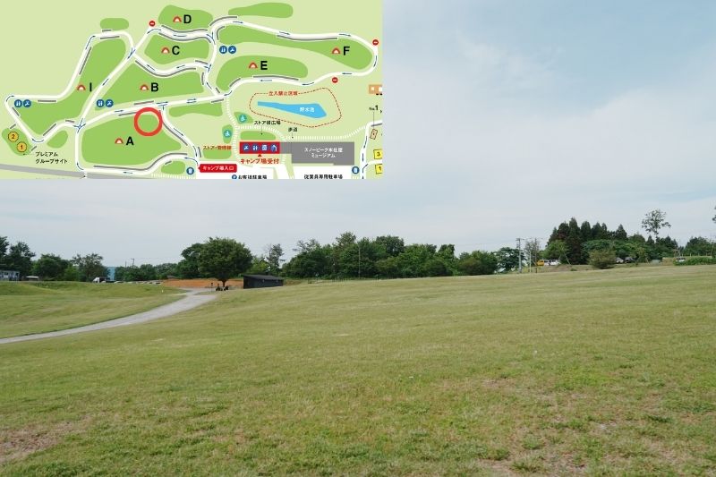 snowpeak headquarters campfield（スノーピーク ヘッドクォーターズ）　フリーサイトA　解説１４
