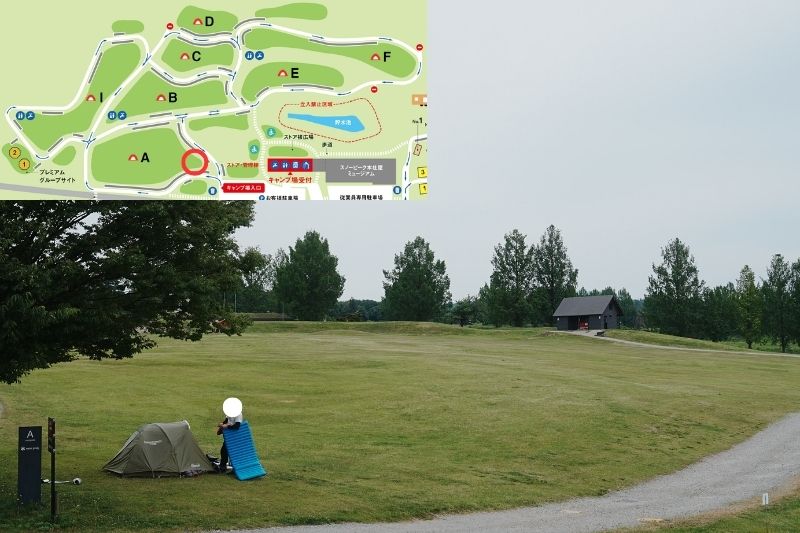 snowpeak headquarters campfield（スノーピーク ヘッドクォーターズ）　フリーサイトA　解説３