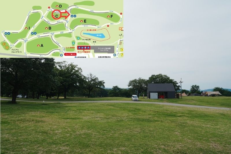 snowpeak headquarters campfield（スノーピーク ヘッドクォーターズ）　フリーサイトF　解説１
