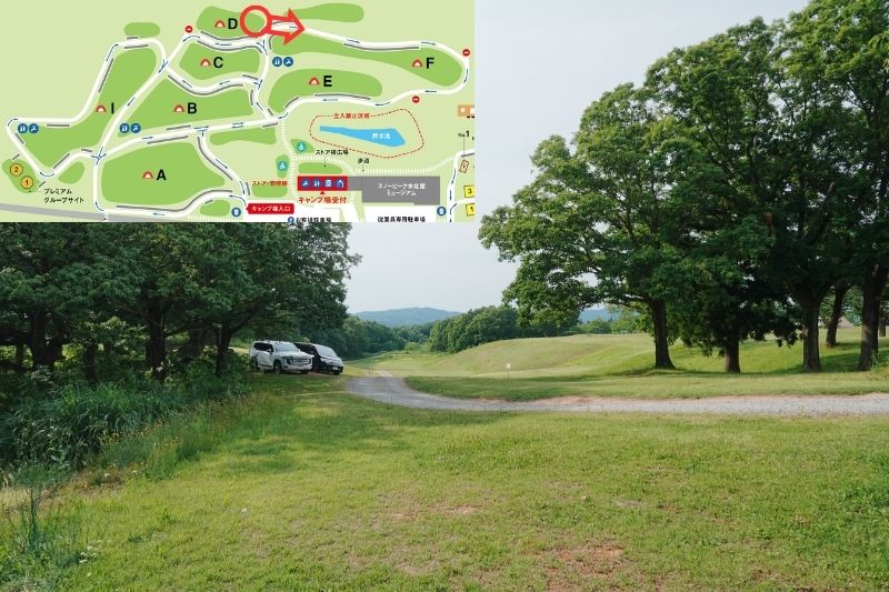 snowpeak headquarters campfield（スノーピーク ヘッドクォーターズ）　フリーサイトD　解説５