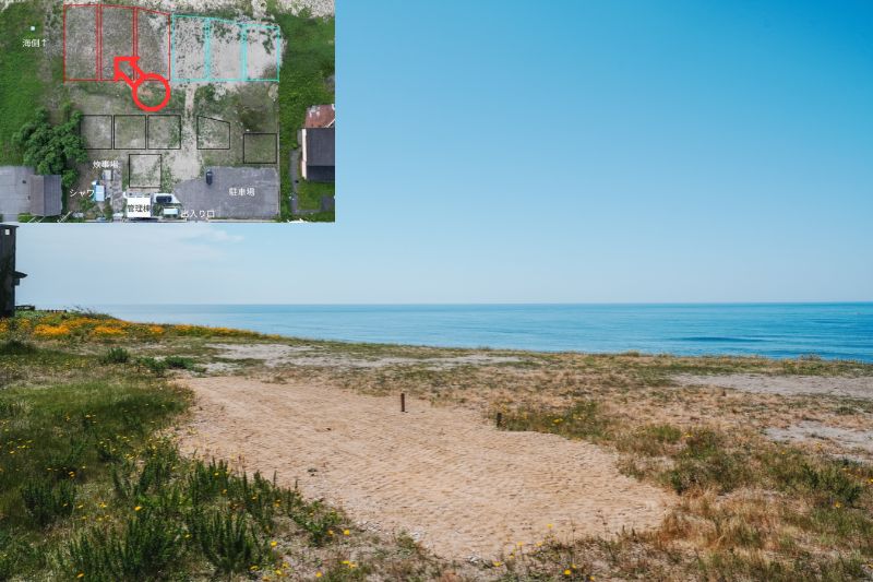 sunset side base 海側サイト 草地 中央 解説