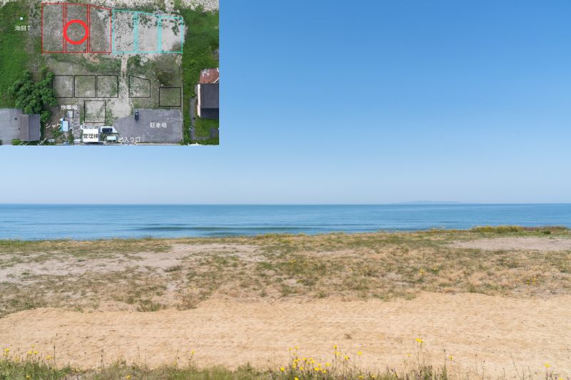 sunset side base 海側サイト 草地・中央