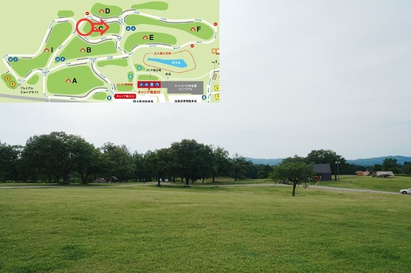 snowpeak headquarters campfield（スノーピーク ヘッドクォーターズ）　フリーサイトC　解説４