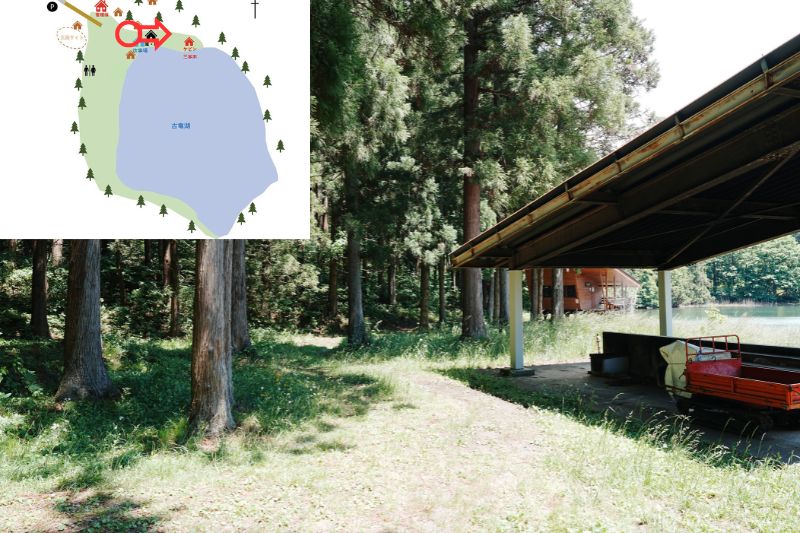 古竜湖キャンプ場　ケビン　三本木２