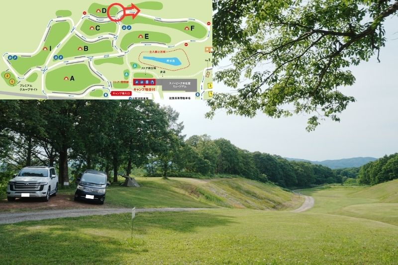 snowpeak headquarters campfield（スノーピーク ヘッドクォーターズ）　フリーサイトF　解説４