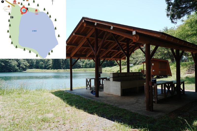 古竜湖キャンプ場　炊事場　外観