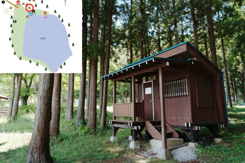 古竜湖キャンプ場　バンガロー２