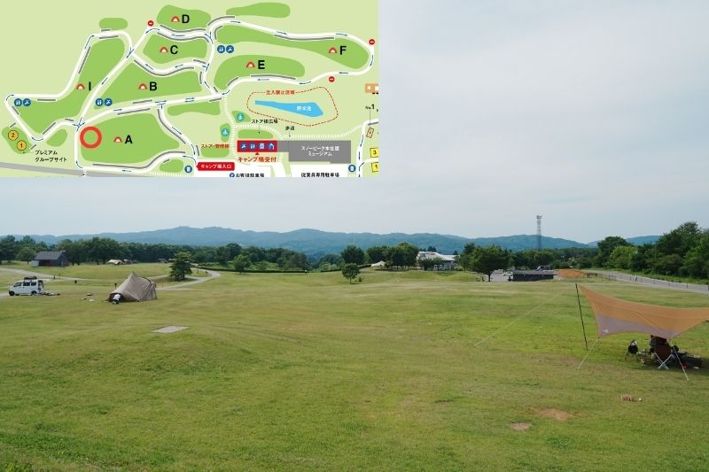 snowpeak headquarters campfield（スノーピーク ヘッドクォーターズ）　フリーサイトA　解説１０