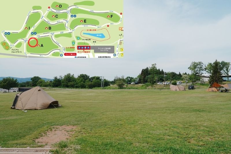 snowpeak headquarters campfield（スノーピーク ヘッドクォーターズ）　フリーサイトA　解説１２