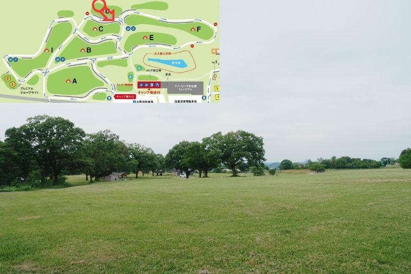 snowpeak headquarters campfield（スノーピーク ヘッドクォーターズ）　フリーサイトD　解説４