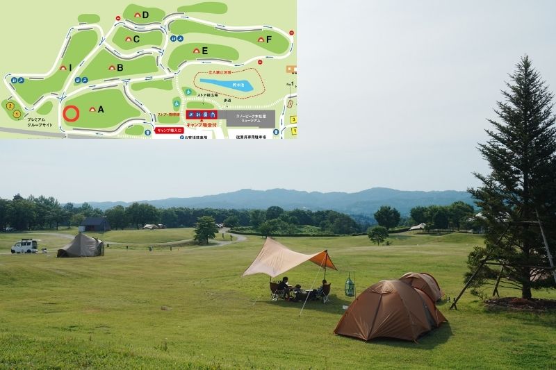 snowpeak headquarters campfield（スノーピーク ヘッドクォーターズ）　フリーサイトA　解説９