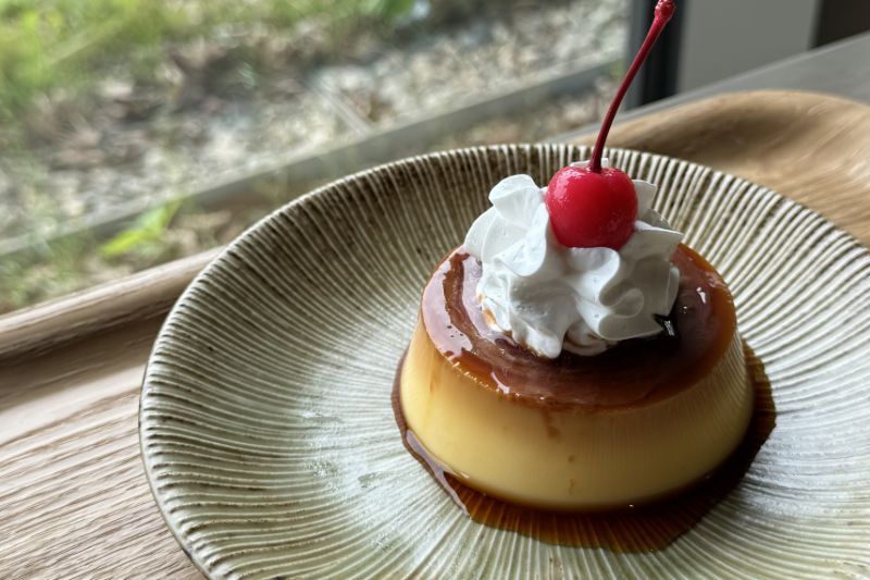snowpeak field suite spa headquarters（スノーピーク フィールド スイート スパヘッドクォーターズ） 　雪峰食堂　ノスタルジックプリン