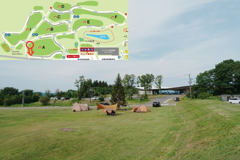 snowpeak headquarters campfield（スノーピーク ヘッドクォーターズ）　フリーサイトA　解説７