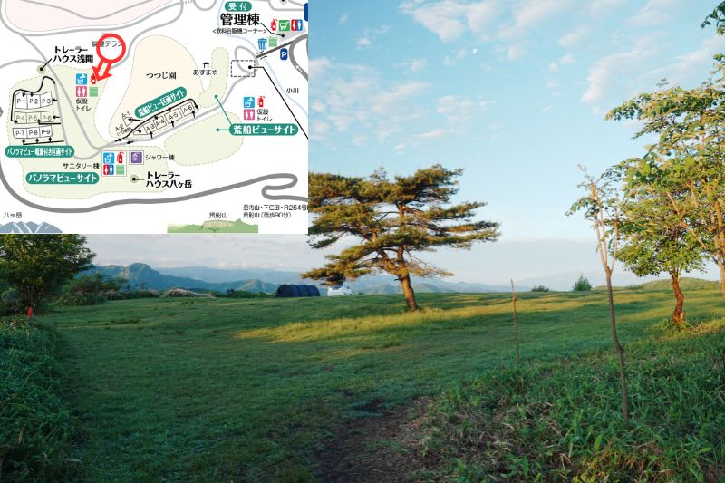 荒船パノラマキャンプフィールド パノラマビューサイト 解説1
