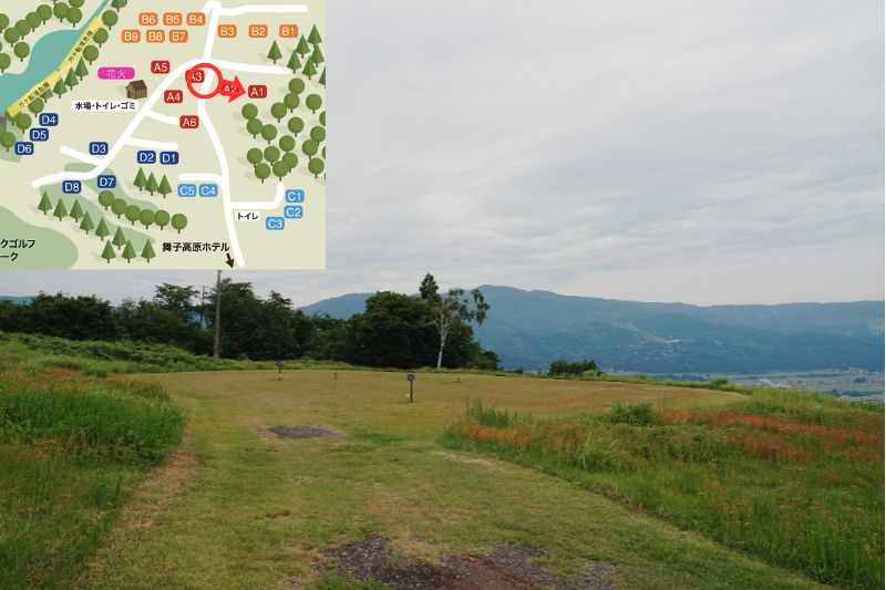 舞子高原オートキャンプ場 オートサイトA 全景