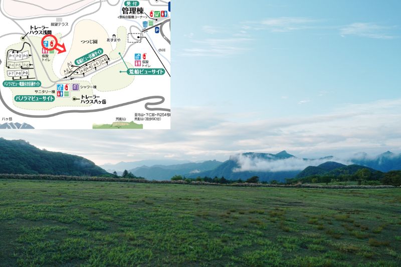 荒船パノラマキャンプフィールド パノラマビューサイト 解説3.1