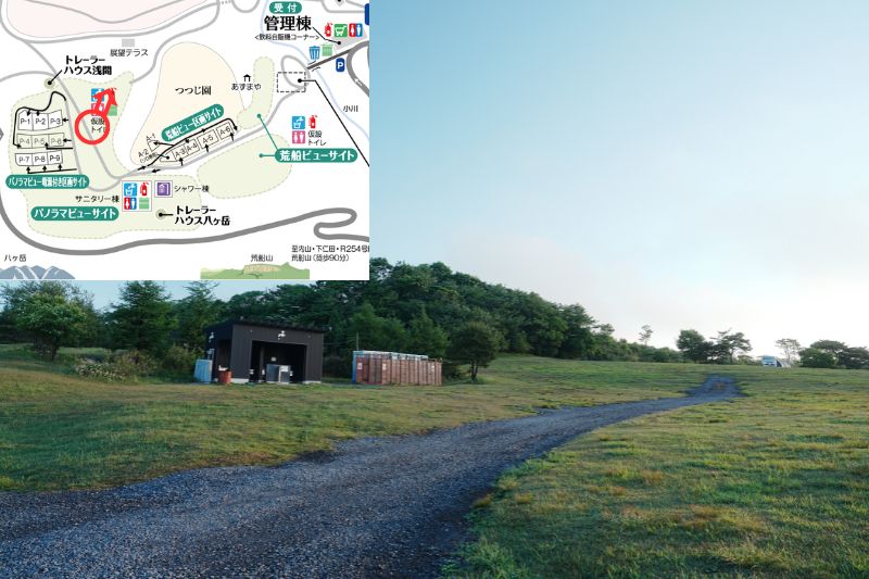 荒船パノラマキャンプフィールド パノラマビューサイト 解説3.4