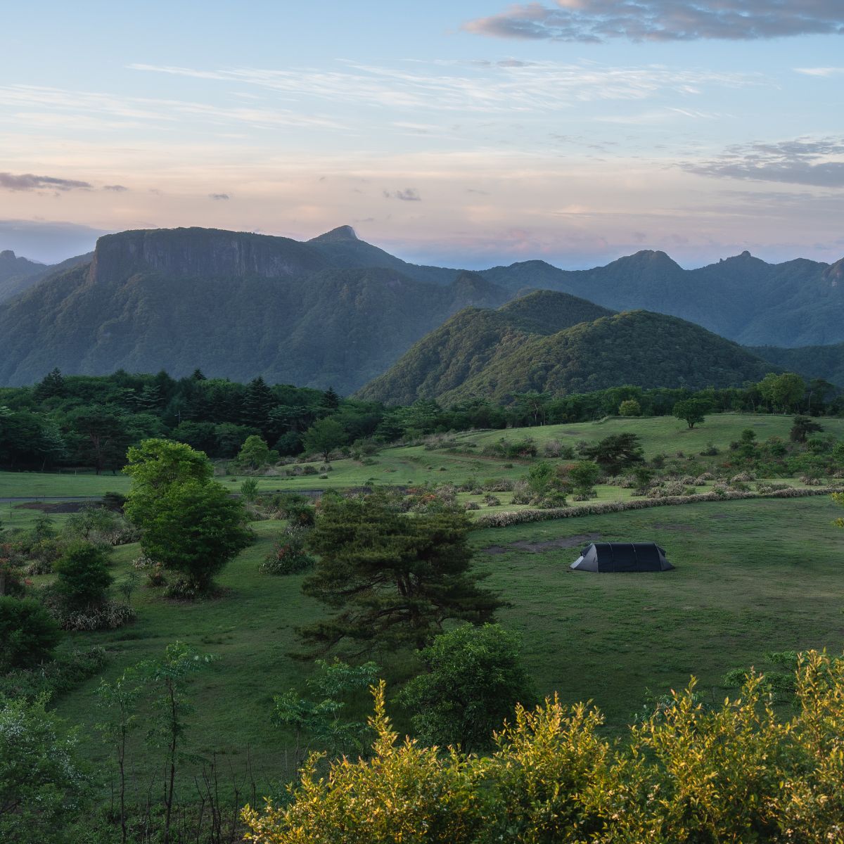 荒船パノラマキャンプフィールド 景色 荒船山 ケロン4GT
