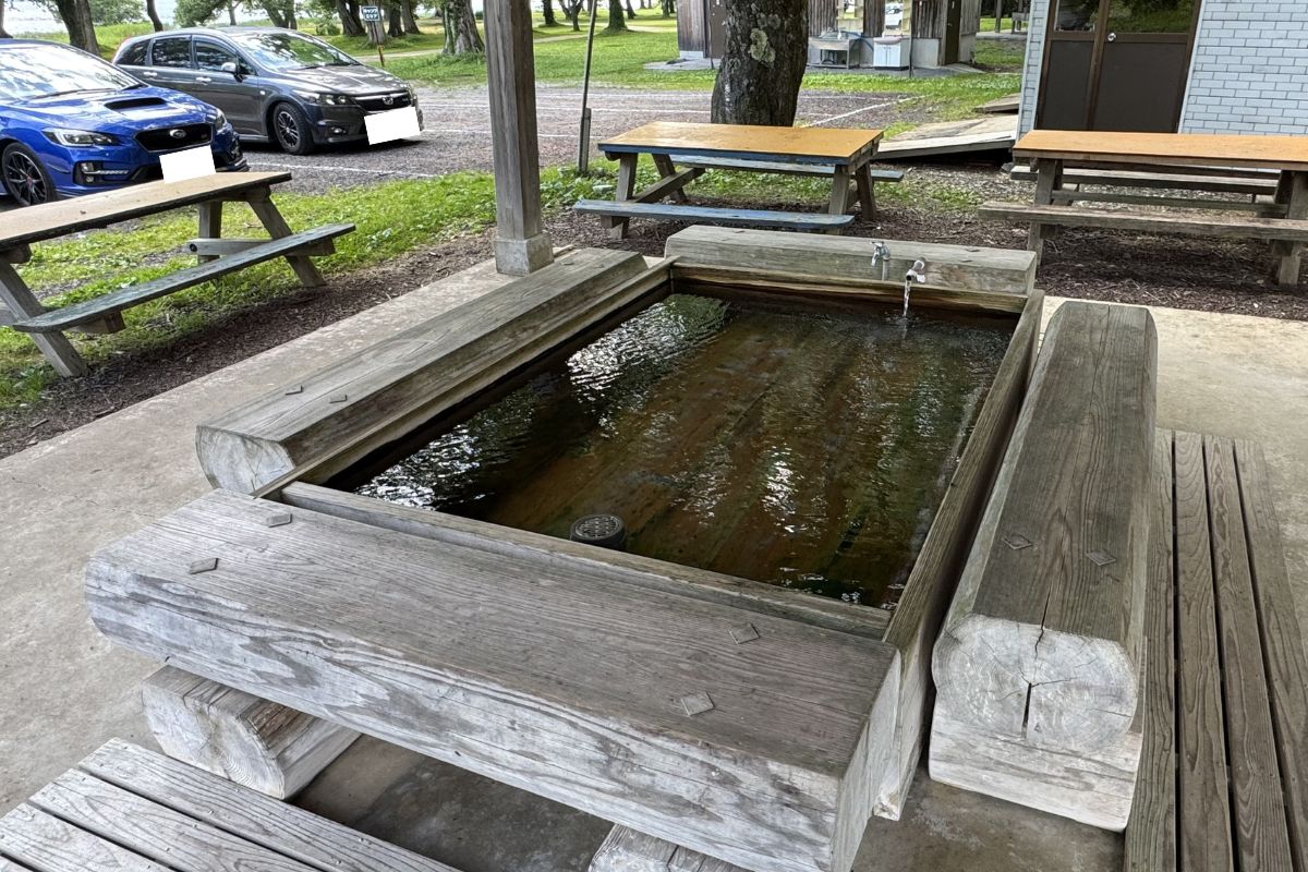 早稲沢浜キャンプ場 足湯