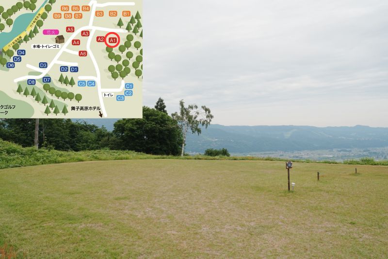 舞子高原オートキャンプ場 オートサイトA1