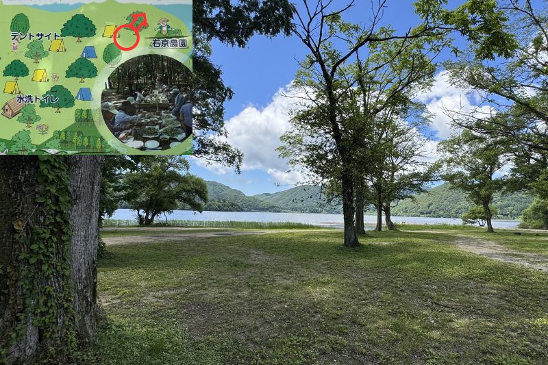 早稲沢浜キャンプ場 テントサイト 解説 中列5