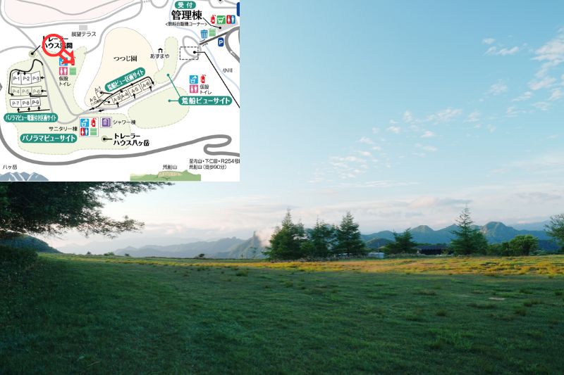 荒船パノラマキャンプフィールド パノラマビューサイト 解説6