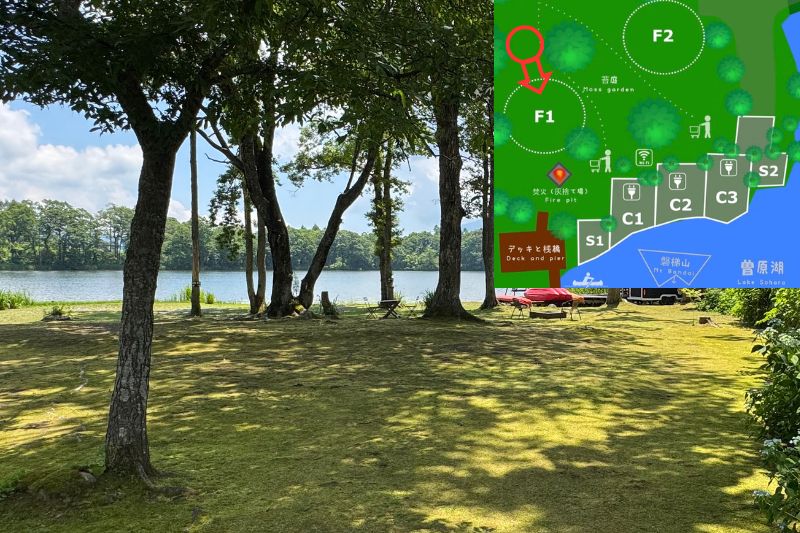 Bandai Lake Side Garden (BLG) サイトF1 解説1