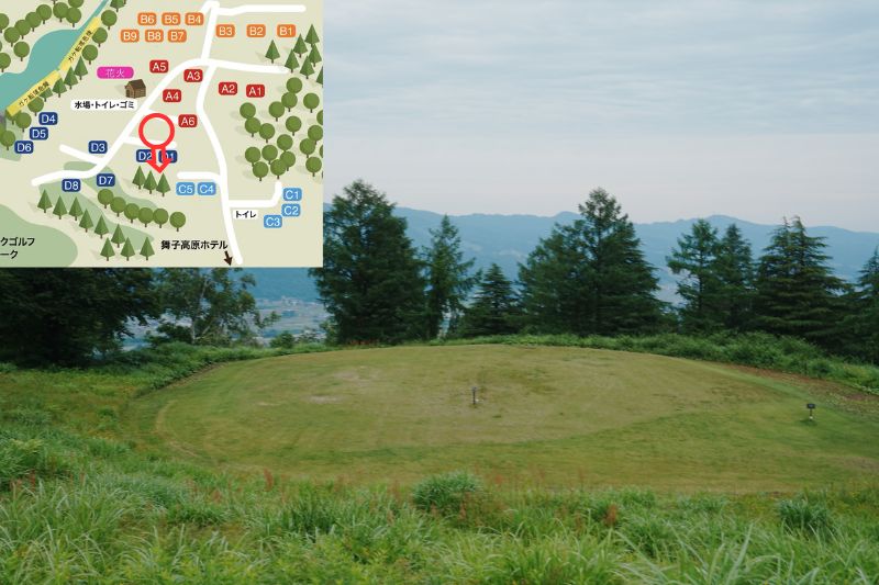 舞子高原オートキャンプ場 オートサイトD1・2 全景