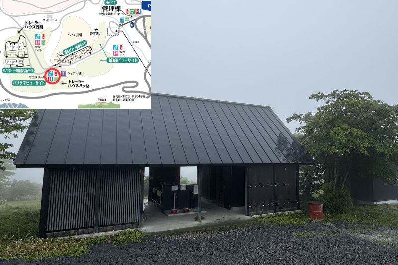 荒船キャンプフィールド パノラマビューサイト サニタリー棟