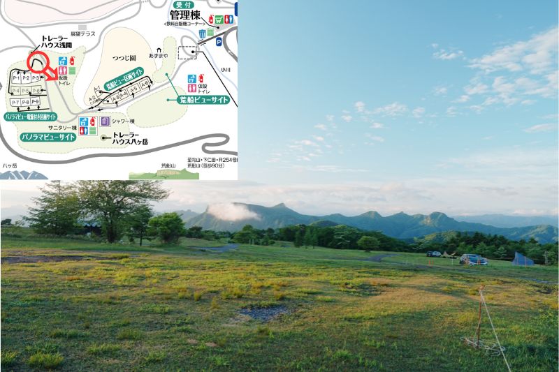 荒船パノラマキャンプフィールド パノラマビューサイト 解説7
