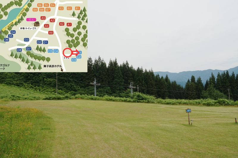 舞子高原オートキャンプ場 オートサイトC 1 全景