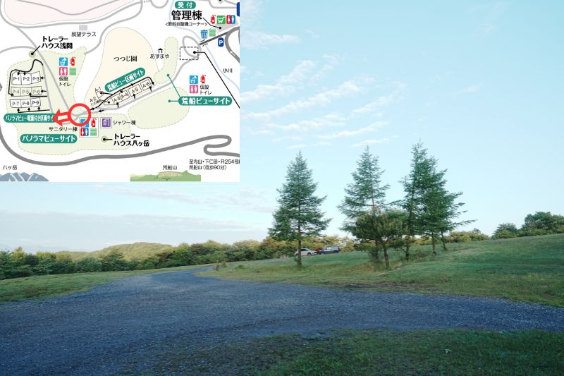 荒船パノラマキャンプフィールド パノラマビューサイト 解説19