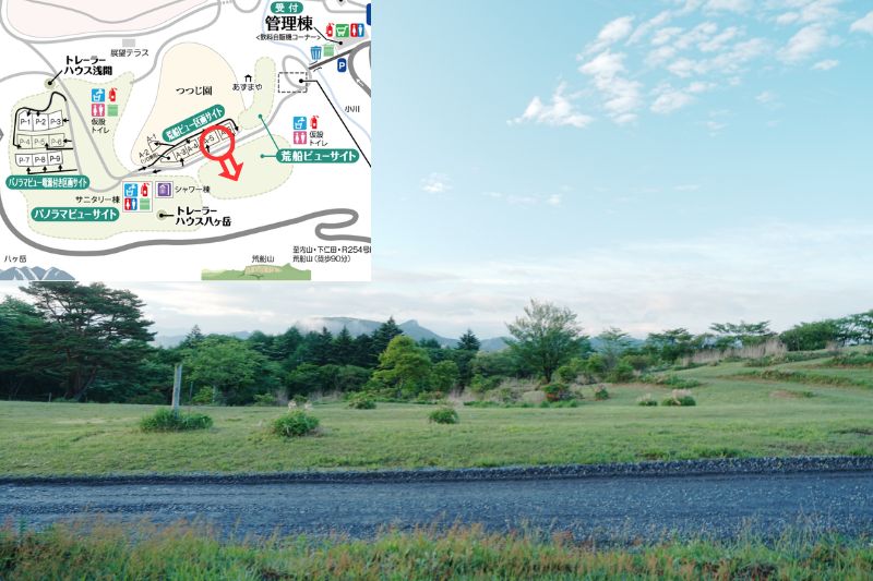 荒船パノラマキャンプフィールド 荒船ビューサイト 解説4