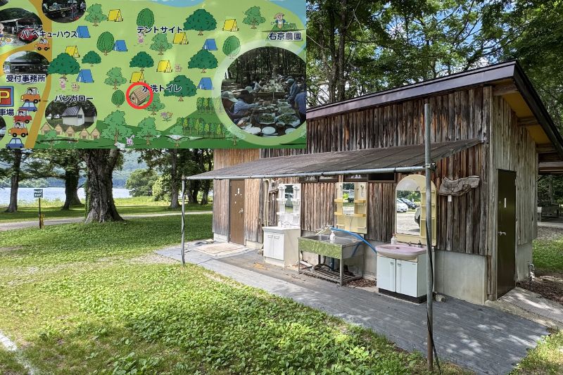 早稲沢浜キャンプ場 ゴミ収集場 外観