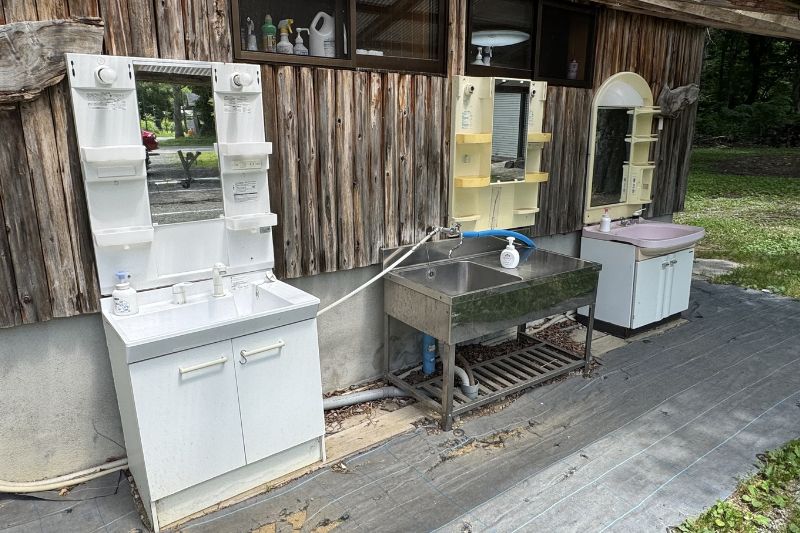 早稲沢浜キャンプ場 ゴミ収集場 外観