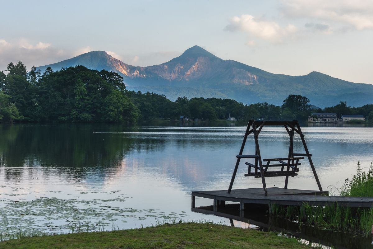 Bandai Lake Side Garden (BLG) 曽原湖 景色 湖面