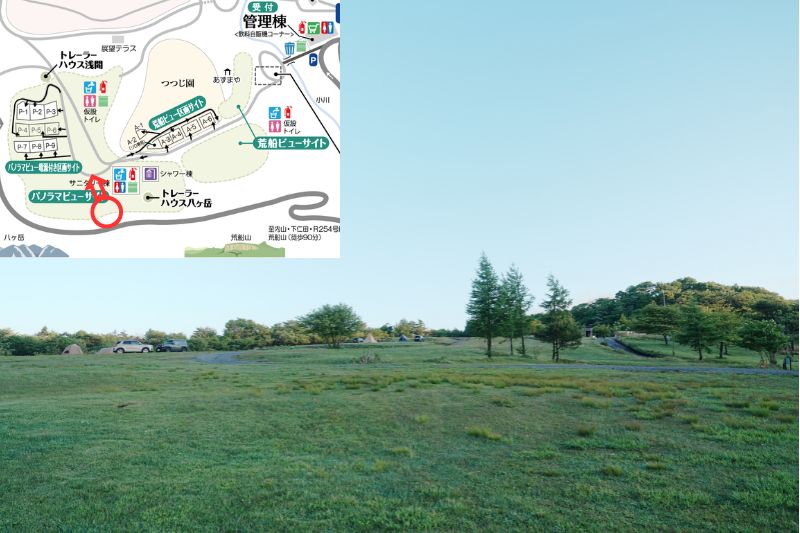 荒船パノラマキャンプフィールド パノラマビューサイト 解説18