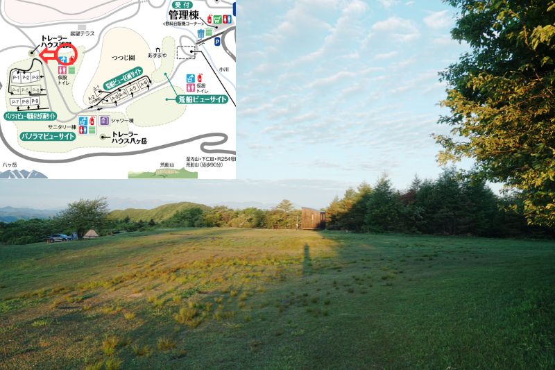 荒船パノラマキャンプフィールド パノラマビューサイト 解説4