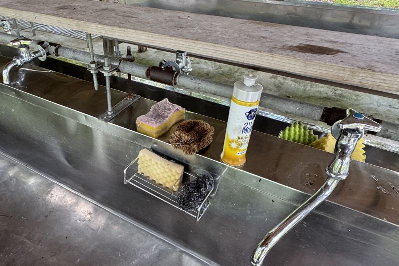 早稲沢浜キャンプ場 ゴミ収集場 外観