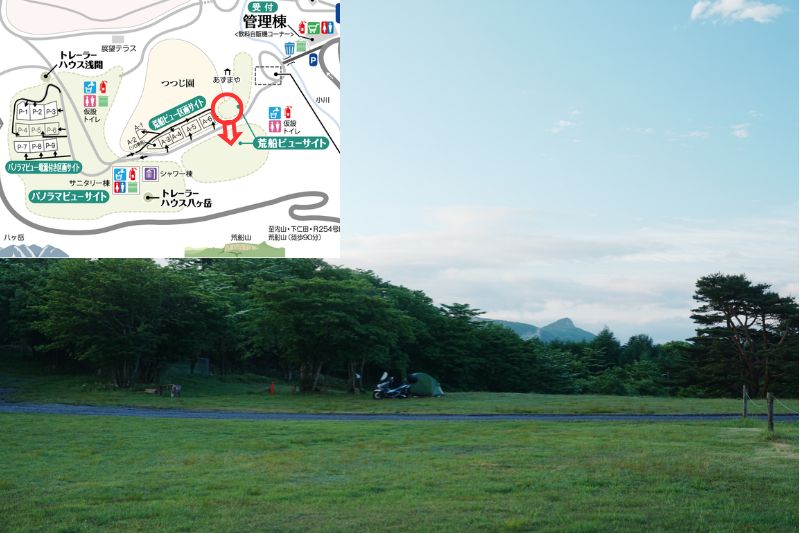 荒船パノラマキャンプフィールド 荒船ビューサイト 解説3